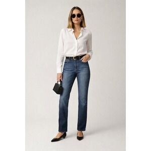 Lee Straight‎ Leg Stretch Relaxed Fit Jeans Sz 18 Western Minimalist Chic Retro